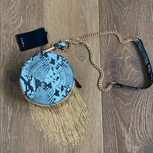 Zara turquoise cross bag/shoulder bag NWT